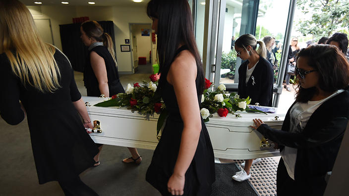 Mourners are gathering at a Gold Coast church ahead of the funeral for murdered mother Tara Brown