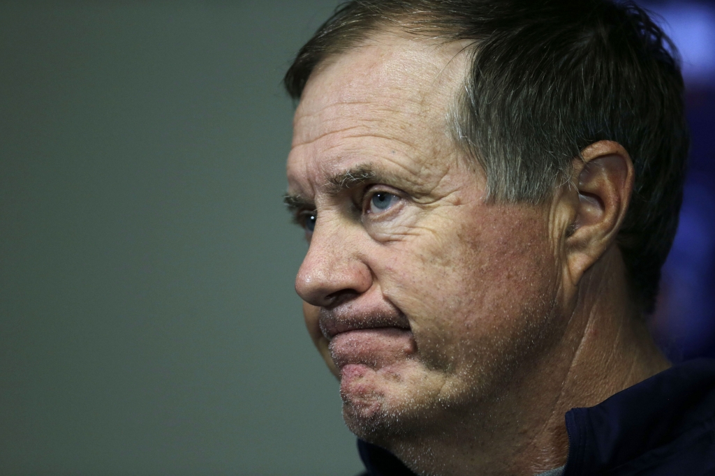 Patriots Camp Football Patriots head coach Bill Belichick listens to a question during a training camp press conference in July