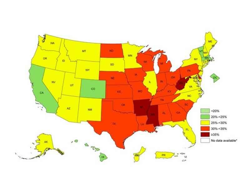 Report: Vermont 6th best in nation in adult obesity rate