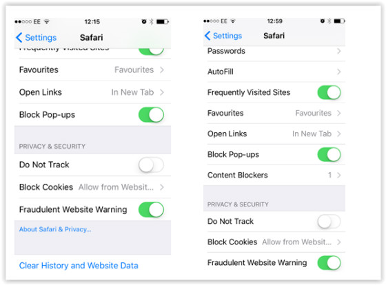 Ad Blocker iOS9 install