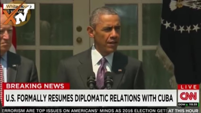 The U.S. President Barrack Obama has announced formally that United States resumes diplomatic relations with Cuba