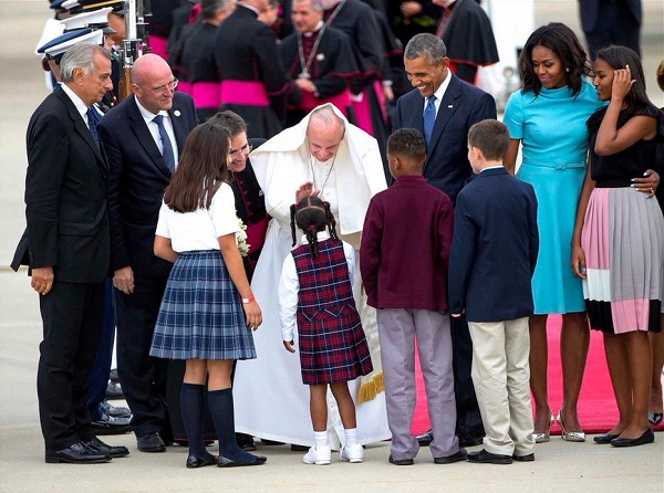 Pope touches down in US after Cuba visit