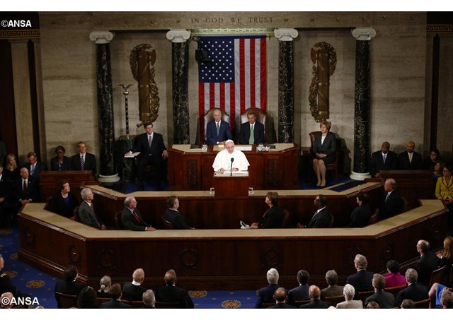 Pope Francis addresses both Houses of the American Congress in Washington DC- ANSA