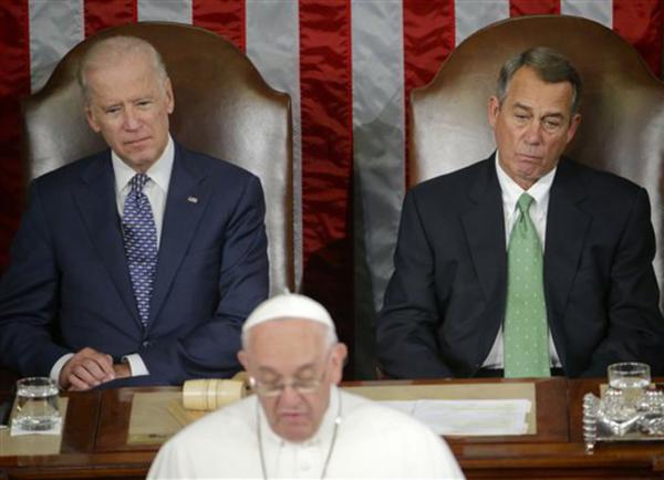 Don't fear immigrants, pope tells US Congress