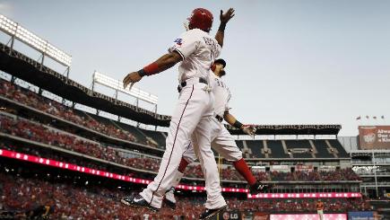 The Texas Rangers hammered the Houston Astros 14-3