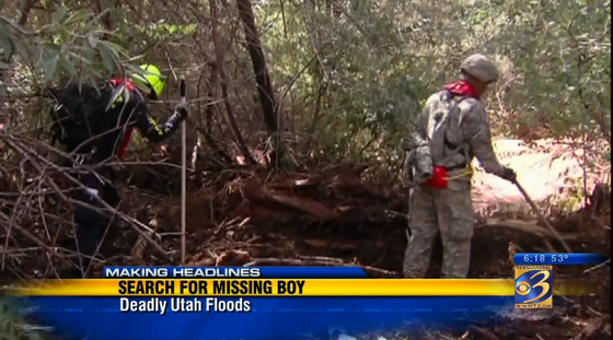 Six-year-old boy missing after flooding in Utah story image