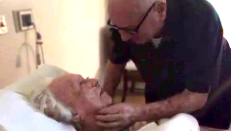 Man singing love song to wife on deathbed will have you fighting back tears