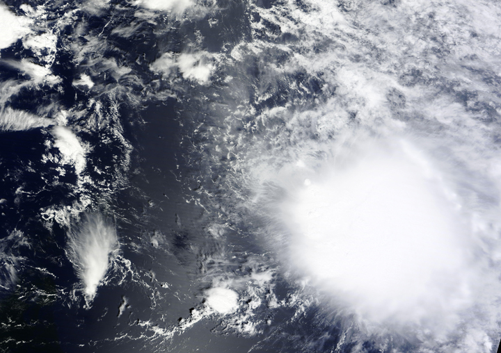 Tropical Storm Ida seen from space on Sept. 21 2015