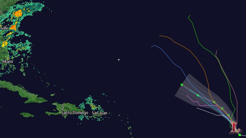 Weather systems developing across the Atlantic