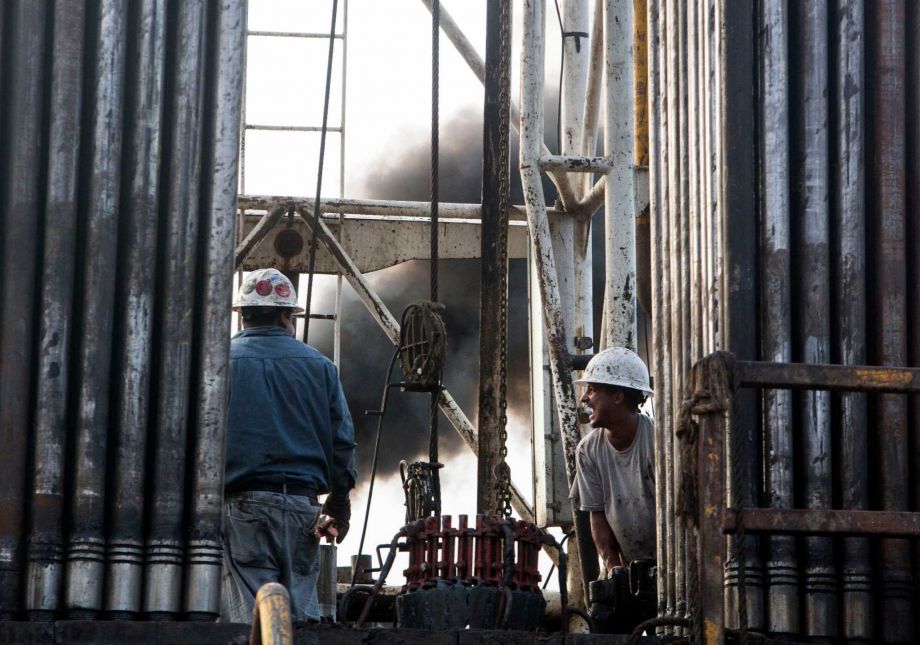 U.S. benchmark West Texas Intermediate crude rose by 79 cents to $45.70 a barrel Friday. Friday’s slight tick up was driven in part by the fourth consecutive decline in the Baker Hughes rig count