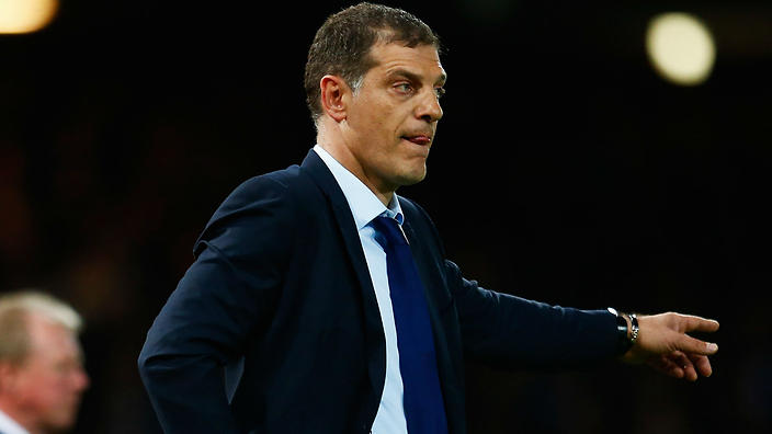 West Ham coach Slaven Bilić.      
        
            
    
               Show Grid