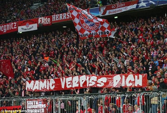 A Bayern Munich supporters group have called for a walkout at the start of the Arsenal game next week