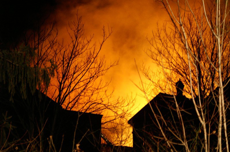 'Taunton home burns down