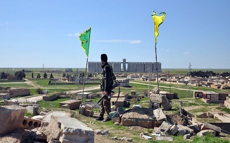 A member of the Kurdish Peoples Protection Units in Rojava