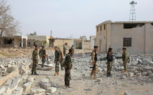 AFP  George Ourfalian Syrian regime soldiers in the northern city of Aleppo