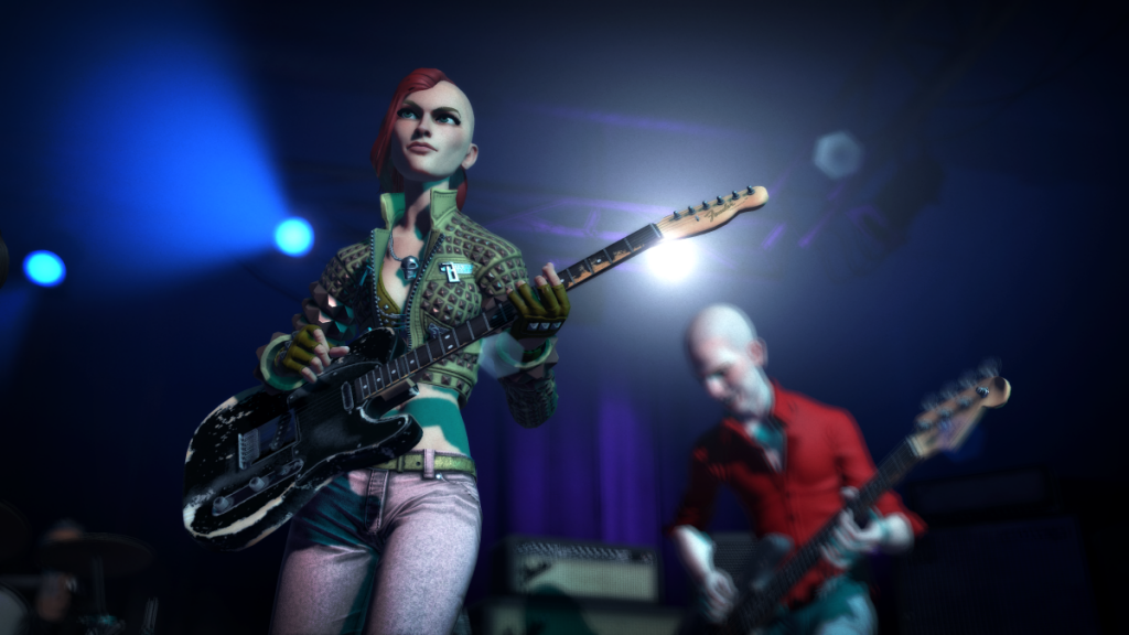Rock Band 4's art style is an updated copy of previous games&#039 look