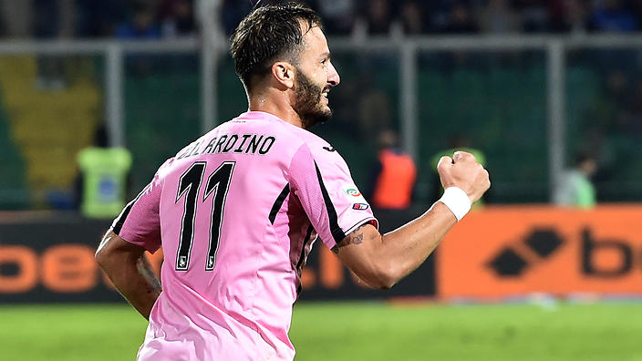 Alberto Gilardino celebrates after netting against Inter Milan 
    
    
                
          
          Show Grid