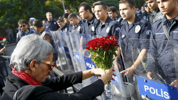 Blasts kill at least 30 in Turkish capital ahead of peace rally