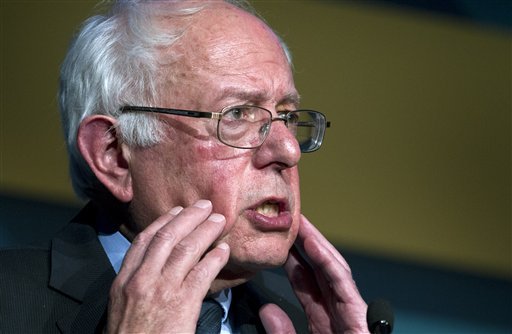 Democratic presidential candidate Sen. Bernie Sanders I-Vt. speaks during the Congressional Hispanic Caucus Institute Public Policy Conference at Washington Convention Center in Washington. Sanders and his campaign team have