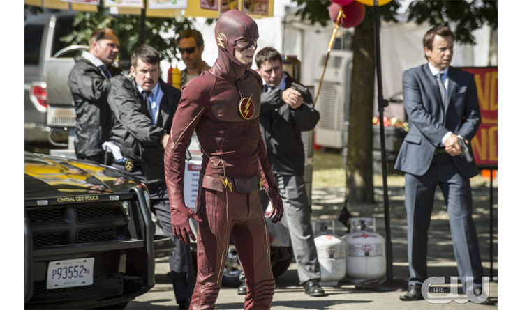 Barry Allen appears to be just in time to stop an adversary