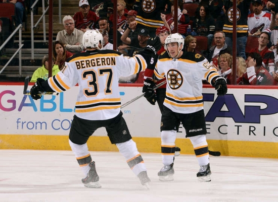 Boston Bruins Brad Marchand Tuukka Rask Play Against The Coyotes