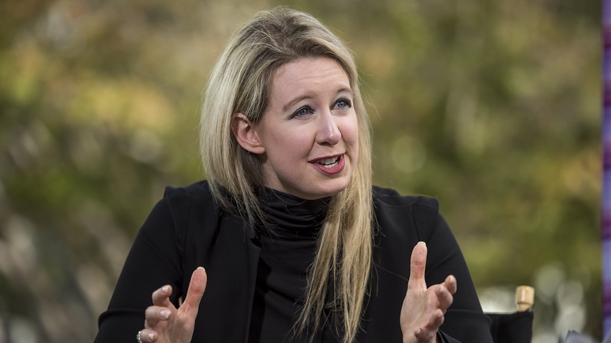 Bloomberg News  Landov              Elizabeth Holmes CEO of Theranos at a Vanity Fair summit in San Francisco earlier in October