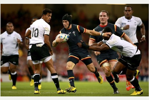 Bristol's Matthew Morgan was influential in the Wales attack against Fiji last week