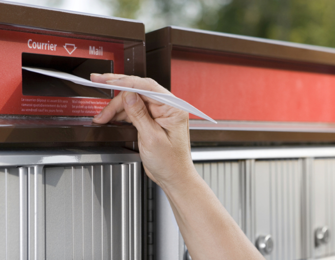 Canada Post mail mailing  Shutterstock