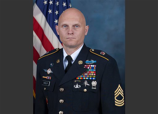 U.S. Army shows Master Sgt. Joshua L. Wheeler who was killed in a raid against the Islamic State group in northern Iraq on Thursday Oct. 22 2015 according to a spokesman for the U.S.-led coalition in Iraq. Army Col. Steve Wa