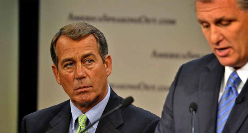 Congressmen John Boehner Rep. Kevin Mc Carthy during a 2010 press conference