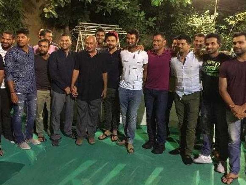 Cheteshwar Pujara hosted a dinner for the Indian team ahead of the Rajkot ODI on Sunday. Image Courtesy BCCI