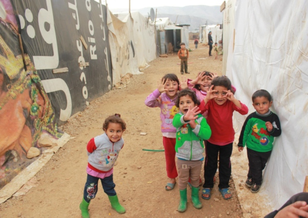 The camp where Children on the Edge works in Lebanon