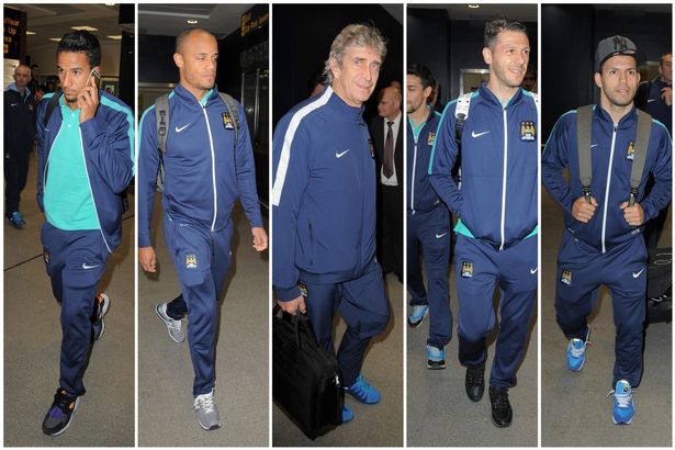 City players and Manuel Pellegrini arrive back from Abu Dhabi in January