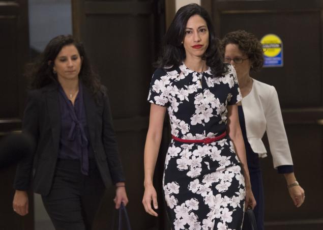 Huma Abedin longtime aide to former U.S. Secretary of State and Democratic presidential candidate Hillary Clinton arrives to speak to the House Select Committee on Benghazi Friday on Capitol Hill in Washington D.C