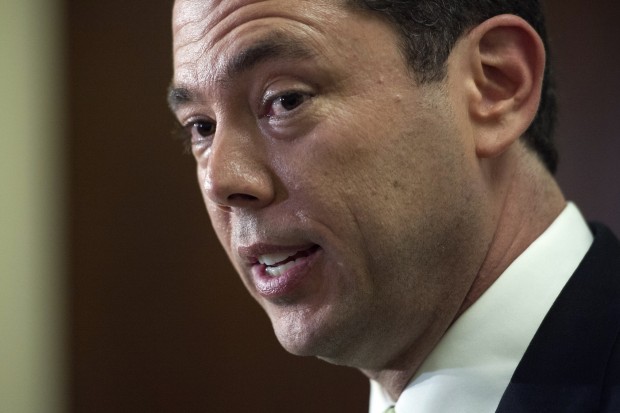 Committee on Oversight and Government Reform Rep. Jason Chaffetz R-Utah speaks with reporters following a Capitol Hill briefing on security at the U.S. Capitol in Washington Wednesday