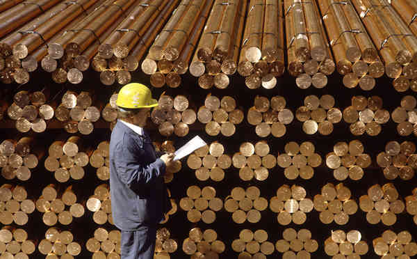 Copper has closed 0.2 per cent higher at $US5,308 a tonne on the London Metal Exchange