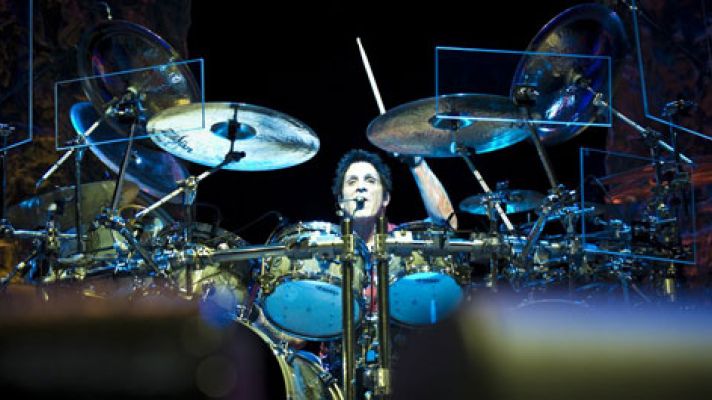 Deen Castronovo & Journey live in Melbourne 2013. Pic by Matt O'Connor