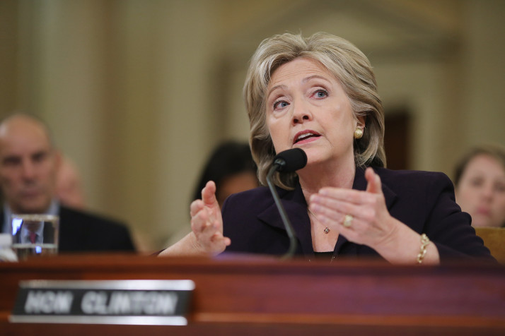 Democratic presidential candidate Hillary Clinton speaks to the U.S. Hispanic Chamber of Commerce in San Antonio Texas Oct. 15 2015