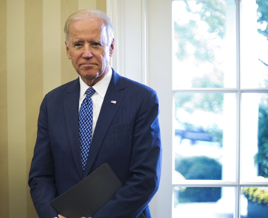 Vice President Biden attends a meeting between President Obama and German President Joachim Gauck in the Oval Office on Oct. 7 2015