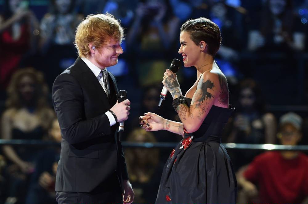 MTV EMAs Ed Sheeran managed to say 'p***y&#039 live on air