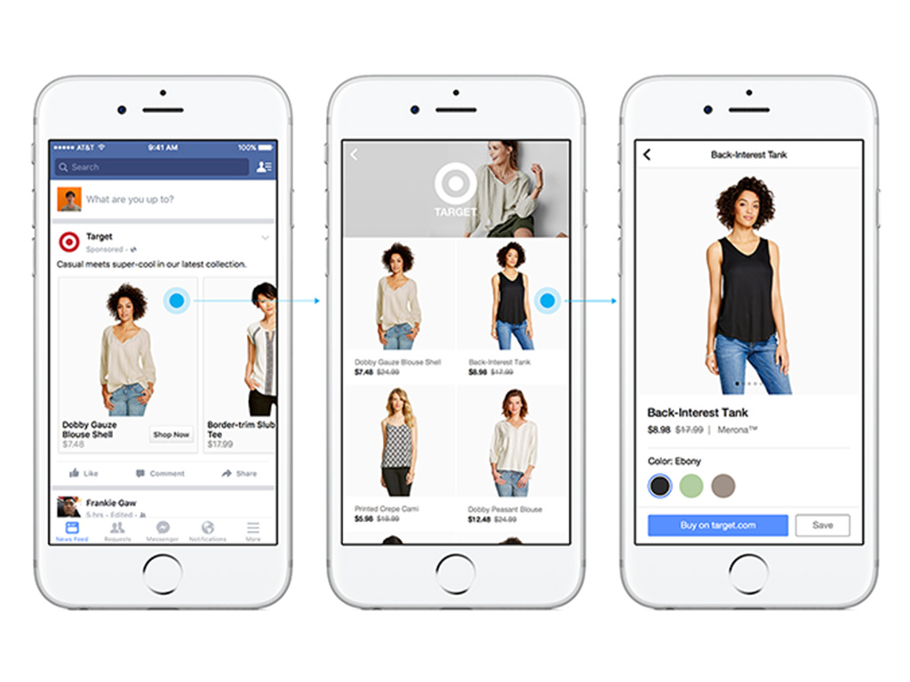 Facebook Unveils An In-App Shopping Section