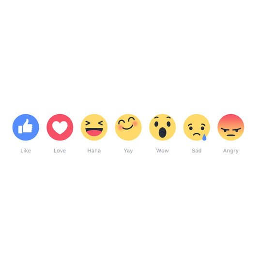 Facebook Reactions button