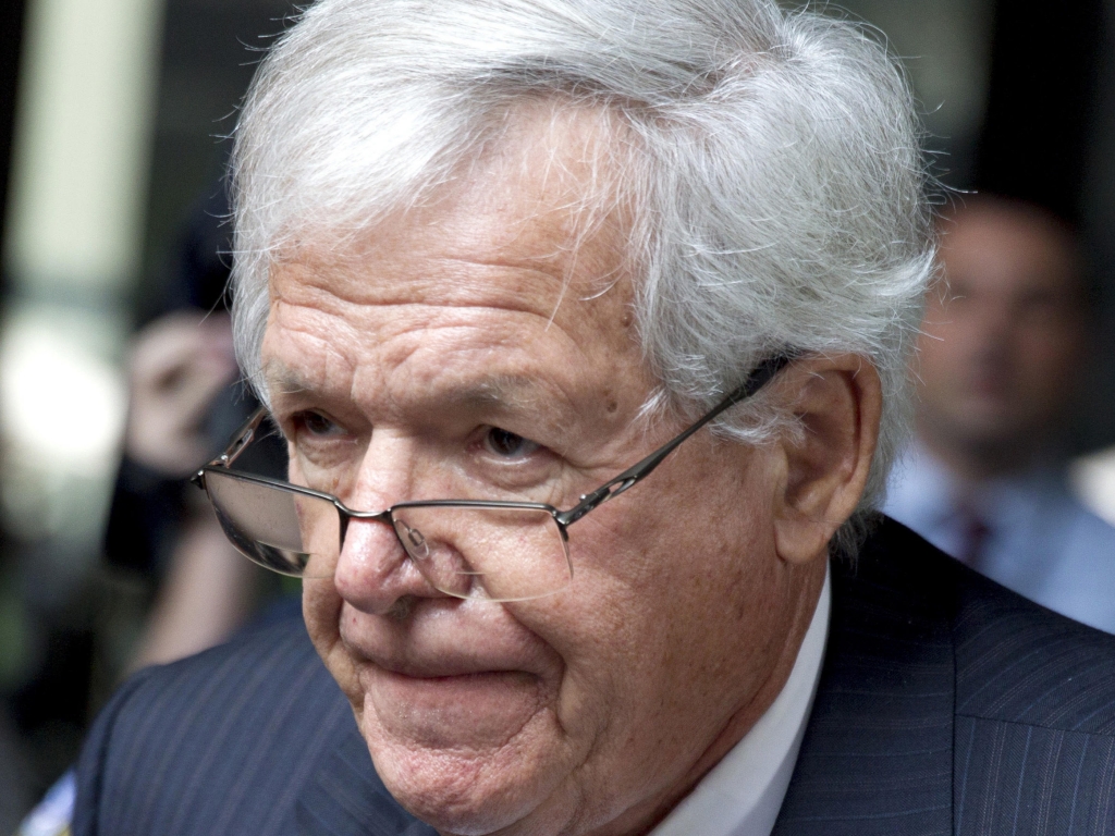 Former House Speaker Dennis Hastert departs the federal courthouse in Chicago on June 9 after his arraignment