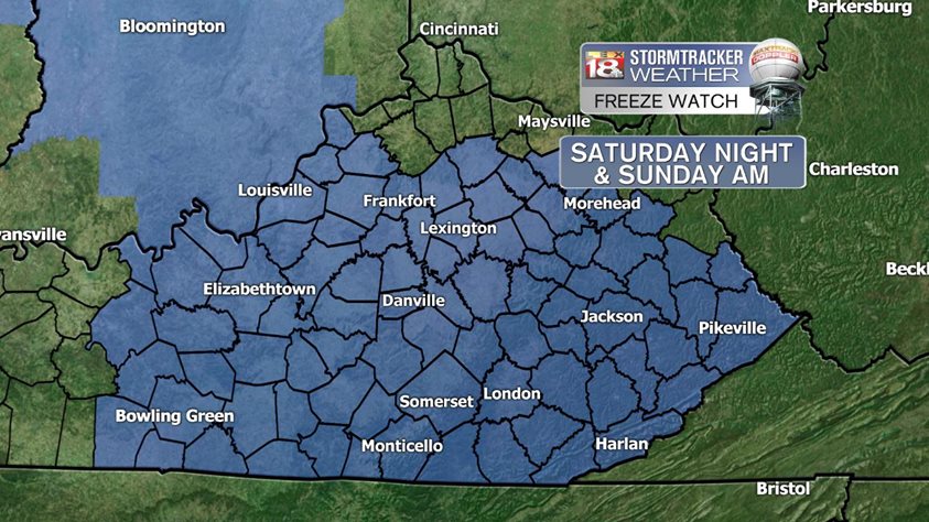 Freeze Warning: Here's how cold it will be Saturday morning