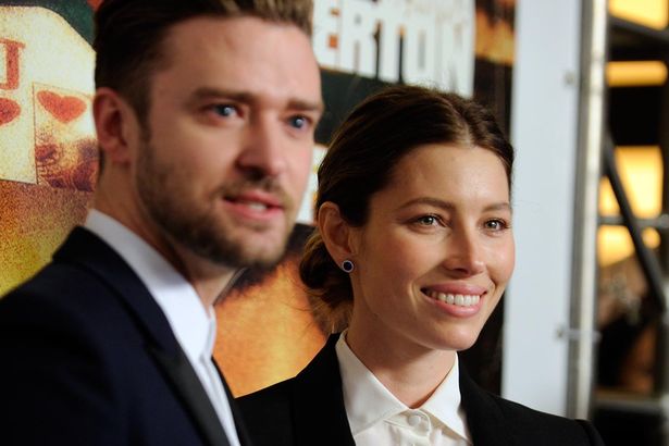 Singer  actor Justin Timberlake and his wife actress Jessica Biel