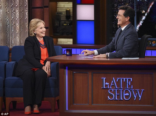 Hillary Clinton talked TV while appearing on the Late Show with Stephen Colbert. All of her favorite shows have a politics focus- The Good Wife Madam Secretary and House of Cards