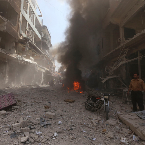 France plans UN resolution targeting Syrian barrel bombs