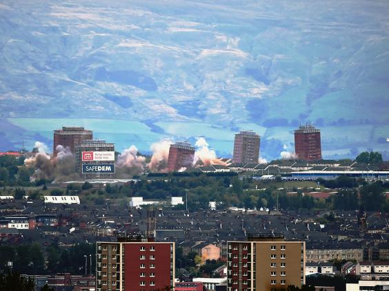 Flats in Glasgow are demolished, but they're just as hard as the city's people