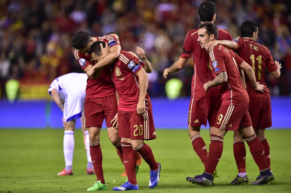 David Silva's Spain have one foot in the 2016 European Championship group stage