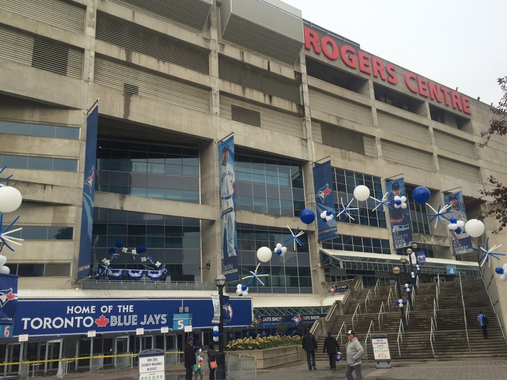 It was a relatively quiet Friday morning outside Rogers Centre